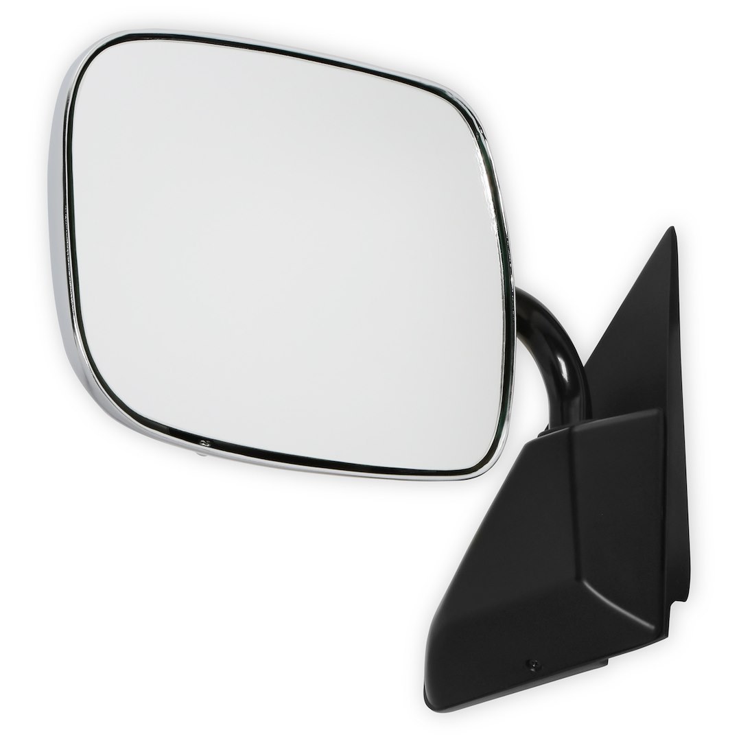 Holley Exterior Mirror, OEM Replacement, Single, Silver, Manual, Foldaway, Without Heated Mirrors, Without Turn Signal Indicators – 04-383