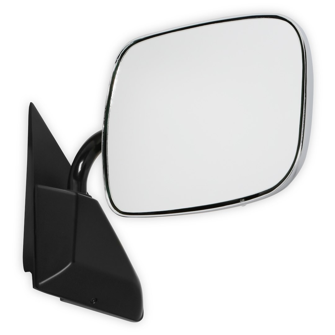 Holley Exterior Mirror, OEM Replacement, Single, Silver, Manual, Foldaway, Without Heated Mirrors, Without Turn Signal Indicators – 04-384