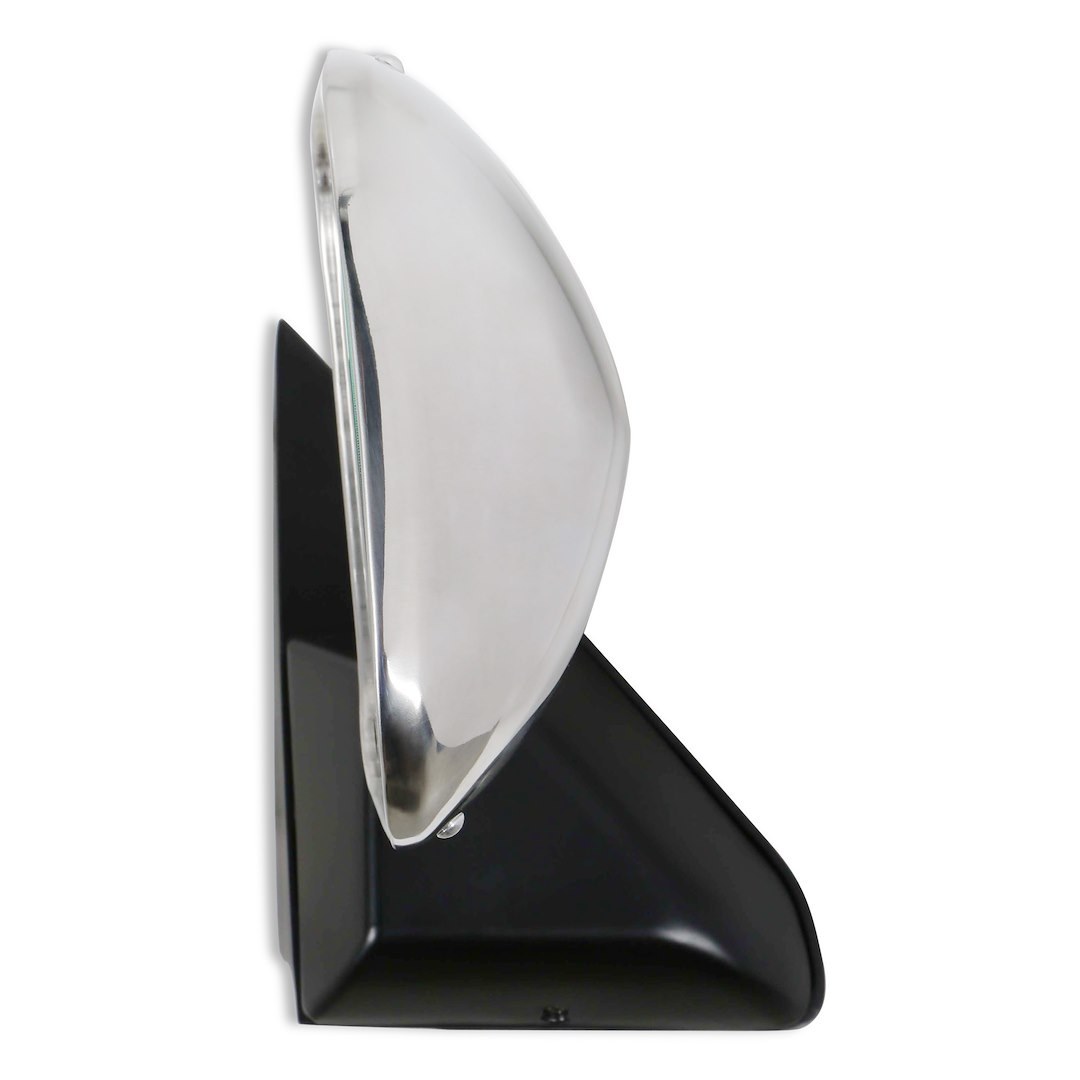 Holley Exterior Mirror, OEM Replacement, Single, Silver, Manual, Foldaway, Without Heated Mirrors, Without Turn Signal Indicators – 04-386