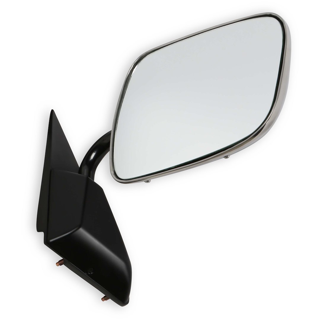 Holley Exterior Mirror, OEM Replacement, Single, Silver, Manual, Foldaway, Without Heated Mirrors, Without Turn Signal Indicators – 04-386