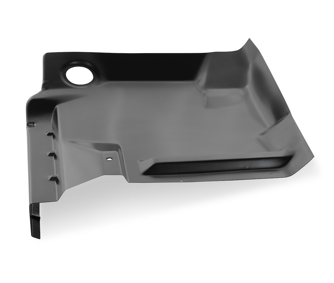 Holley Floor Pan, Full Left Side Floor, Without Drain Hole Cutouts, Black Edp Coated, Steel – 04-395