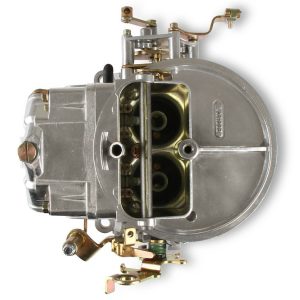 Holley Carburetor, 2 Barrel, 500 Cubic Feet Per Minute (cfm), Manual Choke, Gasoline, Shiny Zinc – 0-4412S
