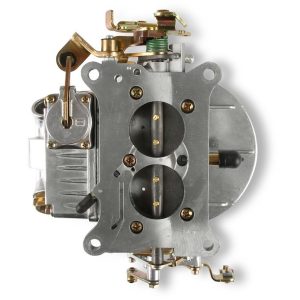 Holley Carburetor, 2 Barrel, 500 Cubic Feet Per Minute (cfm), Manual Choke, Gasoline, Shiny Zinc – 0-4412S