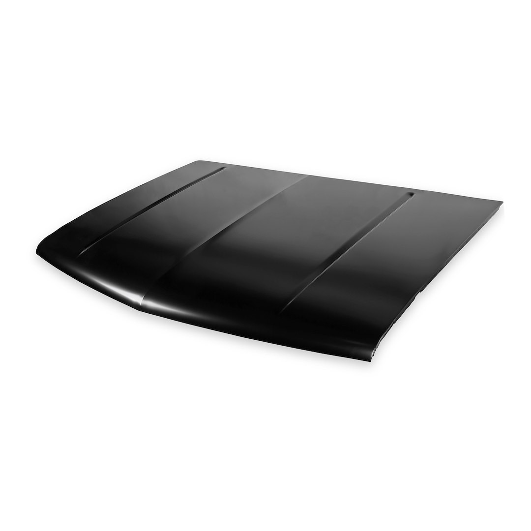 Holley Hood, Without Hood Scoops, Bolt on, Edp Coated, Black, Steel – 04-466