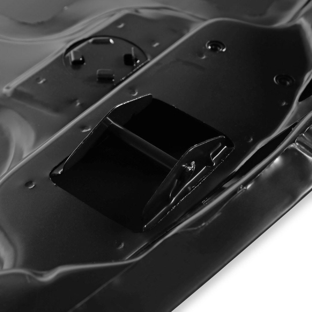 Holley Hood, Without Hood Scoops, Bolt on, Edp Coated, Black, Steel – 04-466