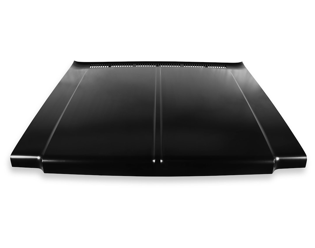 Holley Hood, Without Hood Scoops, Bolt on, Edp Coated, Black, Steel – 04-482