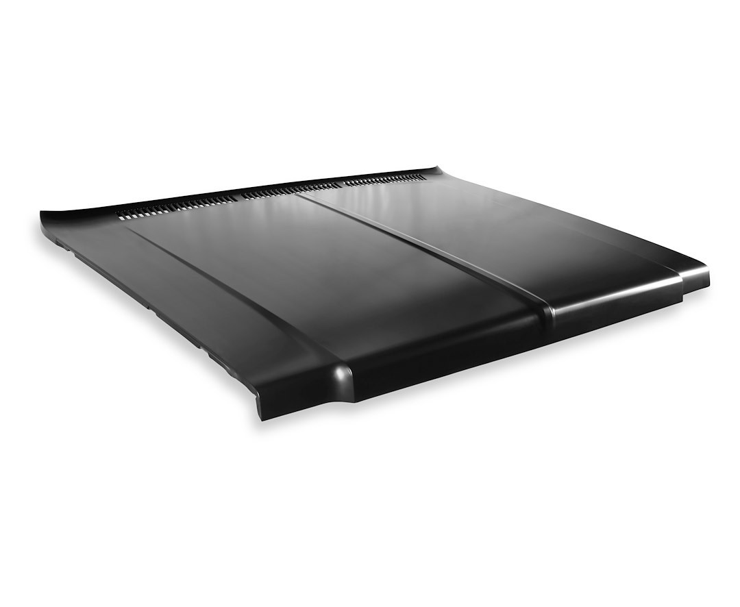 Holley Hood, Without Hood Scoops, Bolt on, Edp Coated, Black, Steel – 04-482