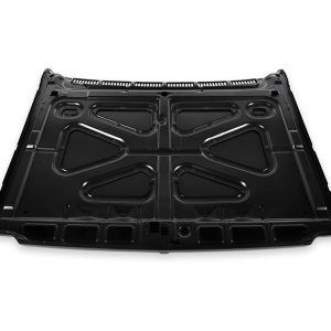 Holley Hood, Without Hood Scoops, Bolt on, Edp Coated, Black, Steel – 04-482
