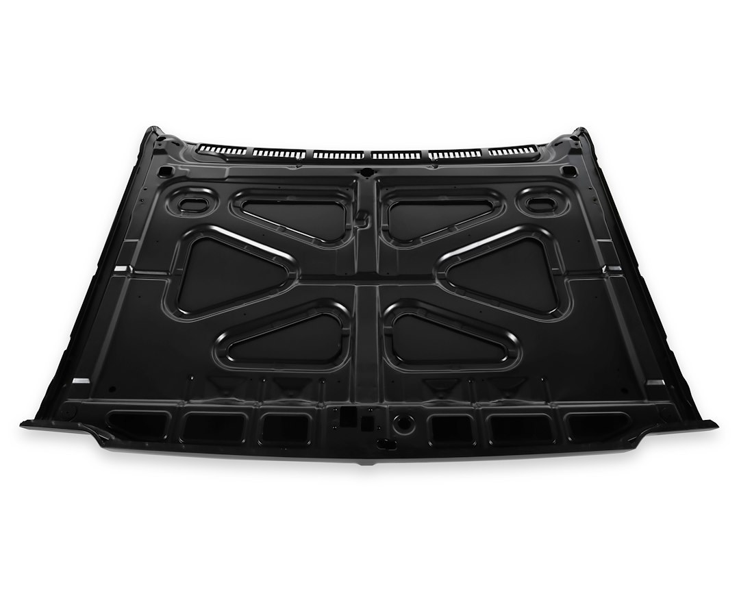 Holley Hood, Without Hood Scoops, Bolt on, Edp Coated, Black, Steel – 04-482
