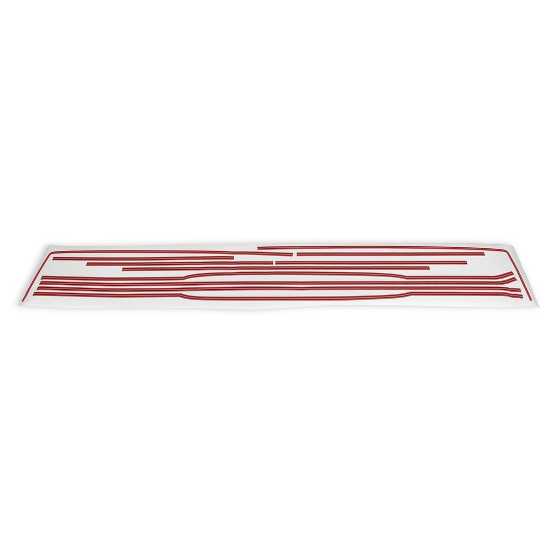 Holley Stripe Kit, 5 Band Color Design, Vermillion/ Black – 04-524