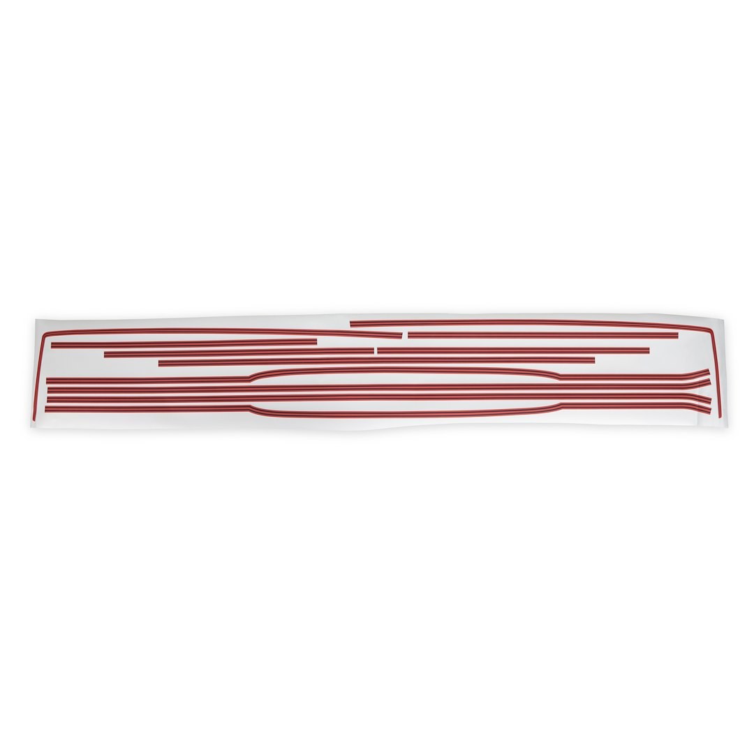 Holley Stripe Kit, 5 Band Color Design, Vermillion/ Black – 04-524