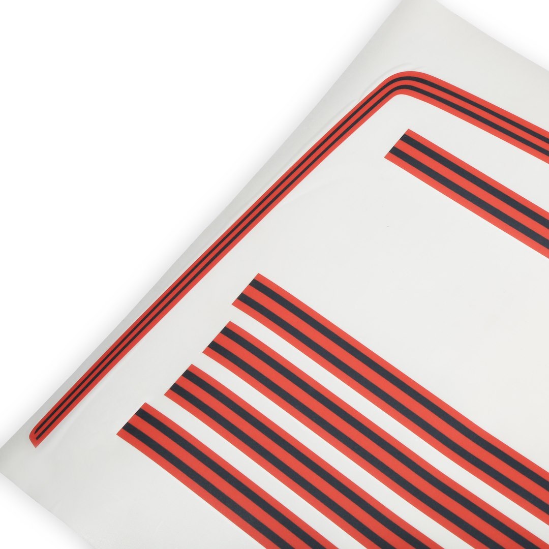 Holley Stripe Kit, 5 Band Color Design, Vermillion/ Black – 04-524