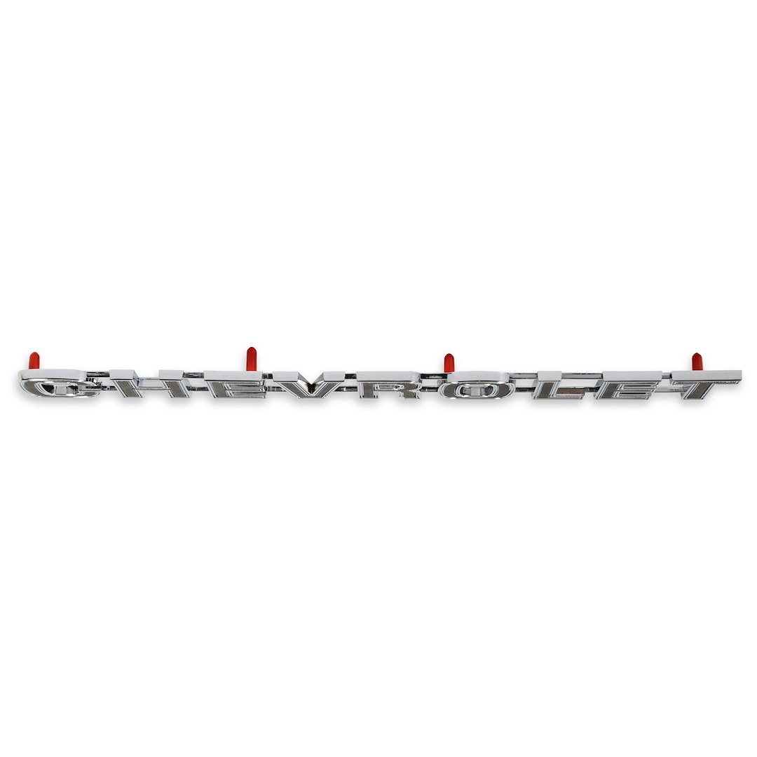 Holley Emblem, Chevrolet Design, Tailgate, Black/ Silver, Chrome Plated, With Mounting Hardware – 04-536
