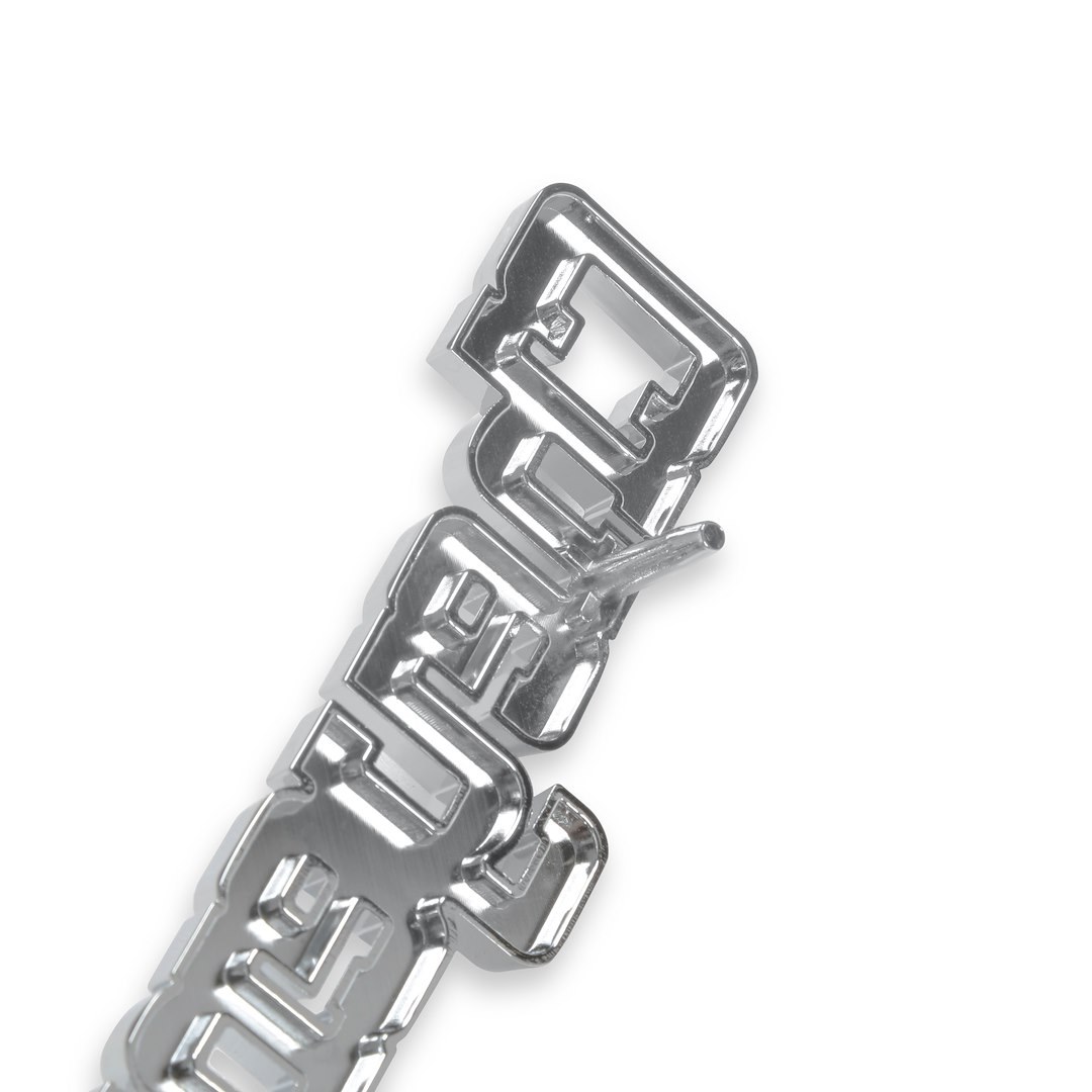 Holley Emblem, Cheyenne 10 Design, Fender, Silver/ Red, Set of 2, With Mounting Hardware – 04-539