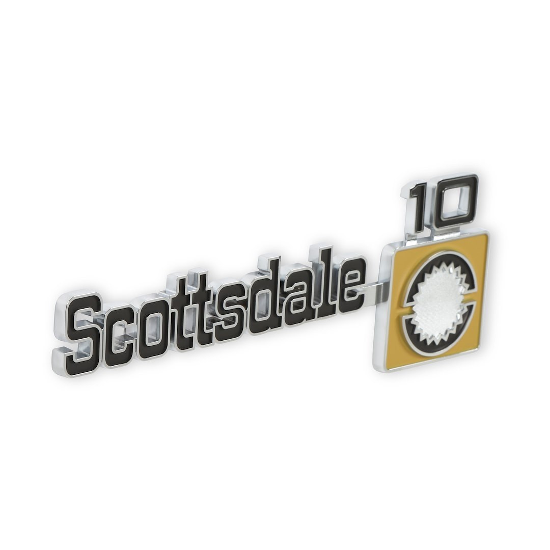 Holley Emblem, Scottsdale 10 Design, Fender, Black/ Silver/ Bronze, Set of 2 – 04-555