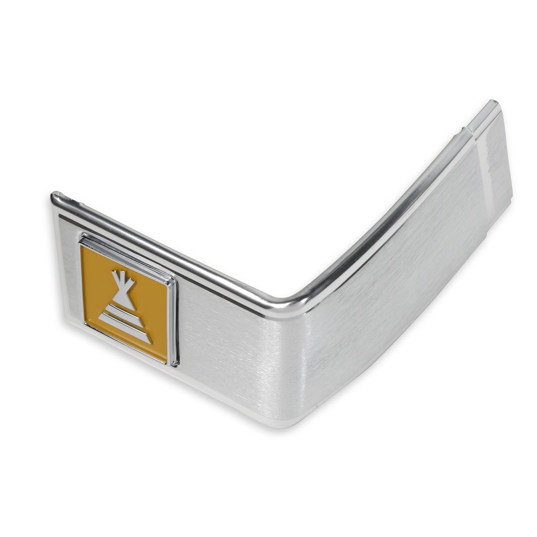 Holley Trim Molding, 3 Piece, With Insert, Silver/ Yellow, Brushed Aluminum, With Mounting Kit – 04-560