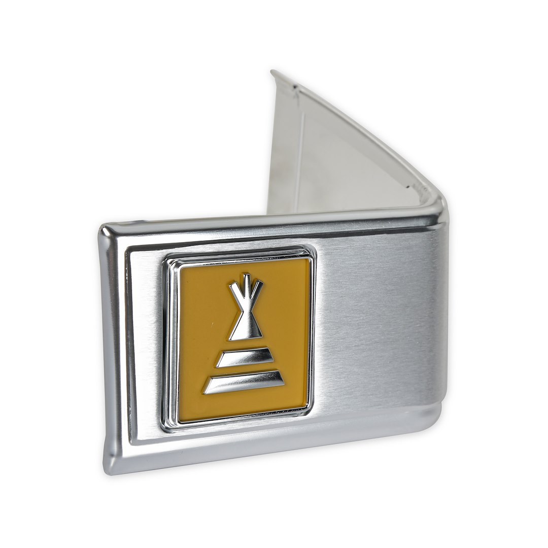 Holley Trim Molding, 3 Piece, With Insert, Silver/ Yellow, Brushed Aluminum, With Mounting Kit – 04-560