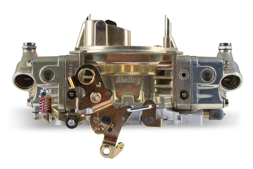 Holley Carburetor, Double Pumper ® Model 4150 ™, 4 Barrel, 750 Cubic Feet Per Minute (cfm), Square Bore Flange, Manual Choke – 0-4779C