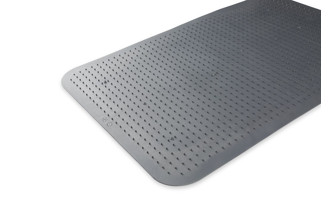 Holley Floor Mat, Dark Grey, PVC Rubber, Set of 2, With GM Logo – 05-200LG