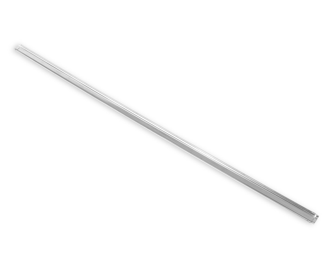 Holley Grille Molding, Upper, Silver, Anodized Aluminum, With Clips – 06-103