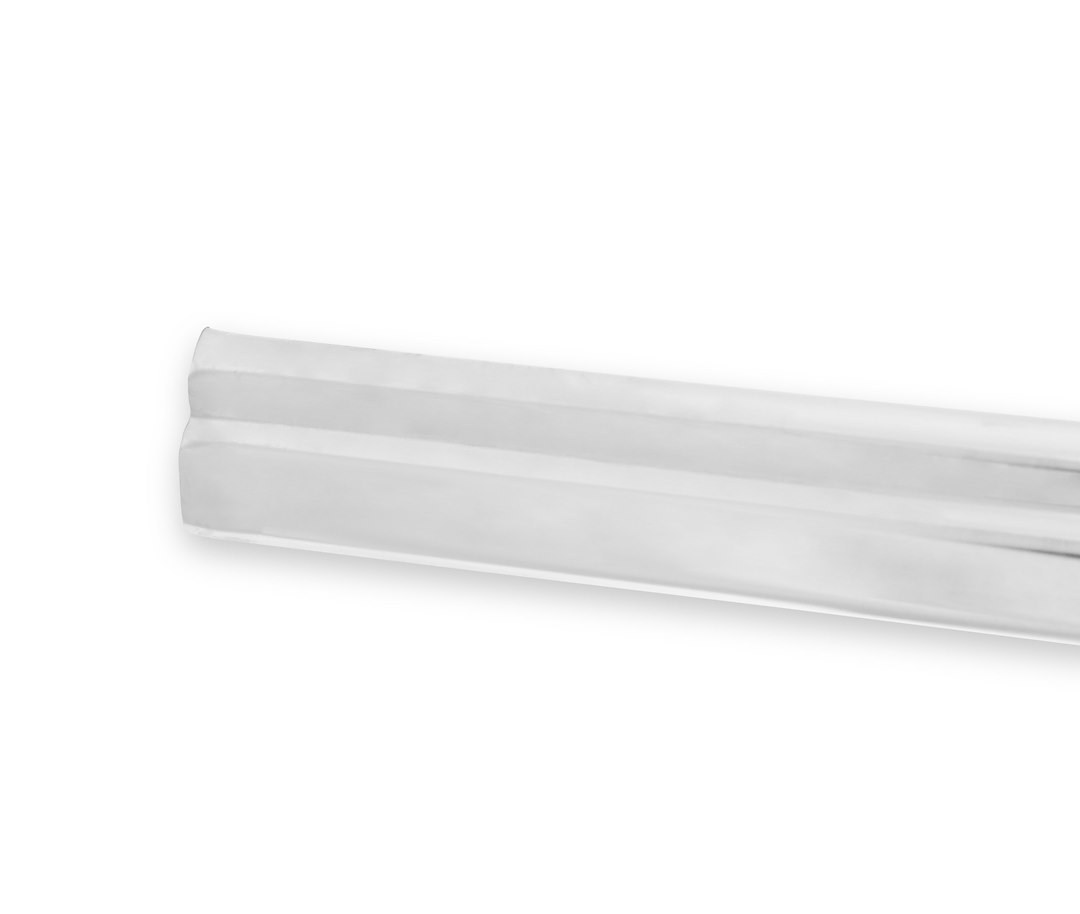 Holley Grille Molding, Upper, Silver, Anodized Aluminum, With Clips – 06-111
