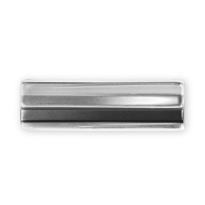Holley Side Molding, Polished, Silver, Aluminum, Single Piece, With Clips – 06-124