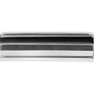 Holley Side Molding, Polished, Silver, Aluminum, Single Piece, With Clips – 06-124