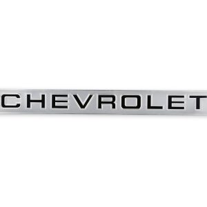 Holley Emblem, Chevrolet Design, Tailgate, Black/ Silver, Aluminum, With 3M Adhesive – 06-150