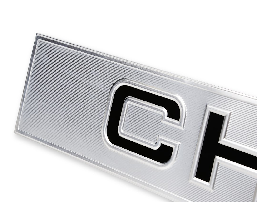 Holley Emblem, Chevrolet Design, Tailgate, Black/ Silver, Aluminum, With 3M Adhesive – 06-150