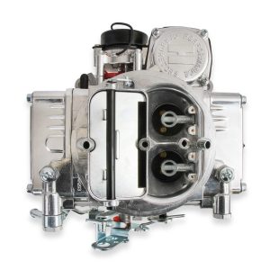 Holley Carburetor, 4 Barrel, 600 Cubic Feet Per Minute (cfm), Square Bore Flange, Electric Choke, Vacuum Secondaries, Gasoline, Shiny Zinc – 0-80457S