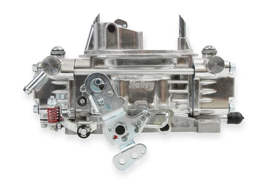 Holley Carburetor, 4 Barrel, 600 Cubic Feet Per Minute (cfm), Square Bore Flange, Electric Choke, Vacuum Secondaries, Gasoline, Shiny Zinc – 0-80457S