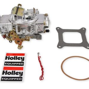 Holley Carburetor, 4 Barrel, 600 Cubic Feet Per Minute (cfm), Square Bore Flange, Vacuum Secondaries, Gasoline, Polished – 0-80458SA