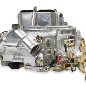 Holley Carburetor, 4 Barrel, 600 Cubic Feet Per Minute (cfm), Square Bore Flange, Vacuum Secondaries, Gasoline, Polished – 0-80458SA