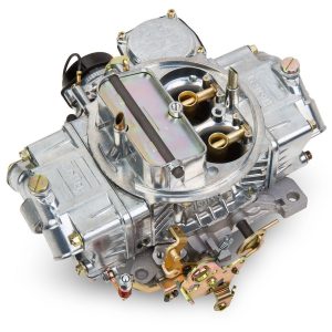 Holley Carburetor, 4 Barrel, 750 Cubic Feet Per Minute (cfm), Square Bore Flange, Electric Choke, Vacuum Secondaries, Gasoline, Shiny Zinc – 0-80508S