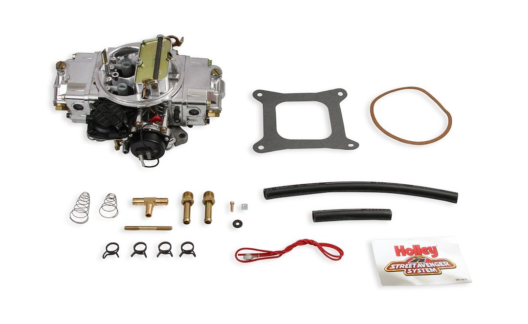 Holley Carburetor, Street Avenger ™, 4 Barrel, 870 Cubic Feet Per Minute (cfm), Square Bore Flange, Electric Choke, Vacuum Secondaries – 0-80870