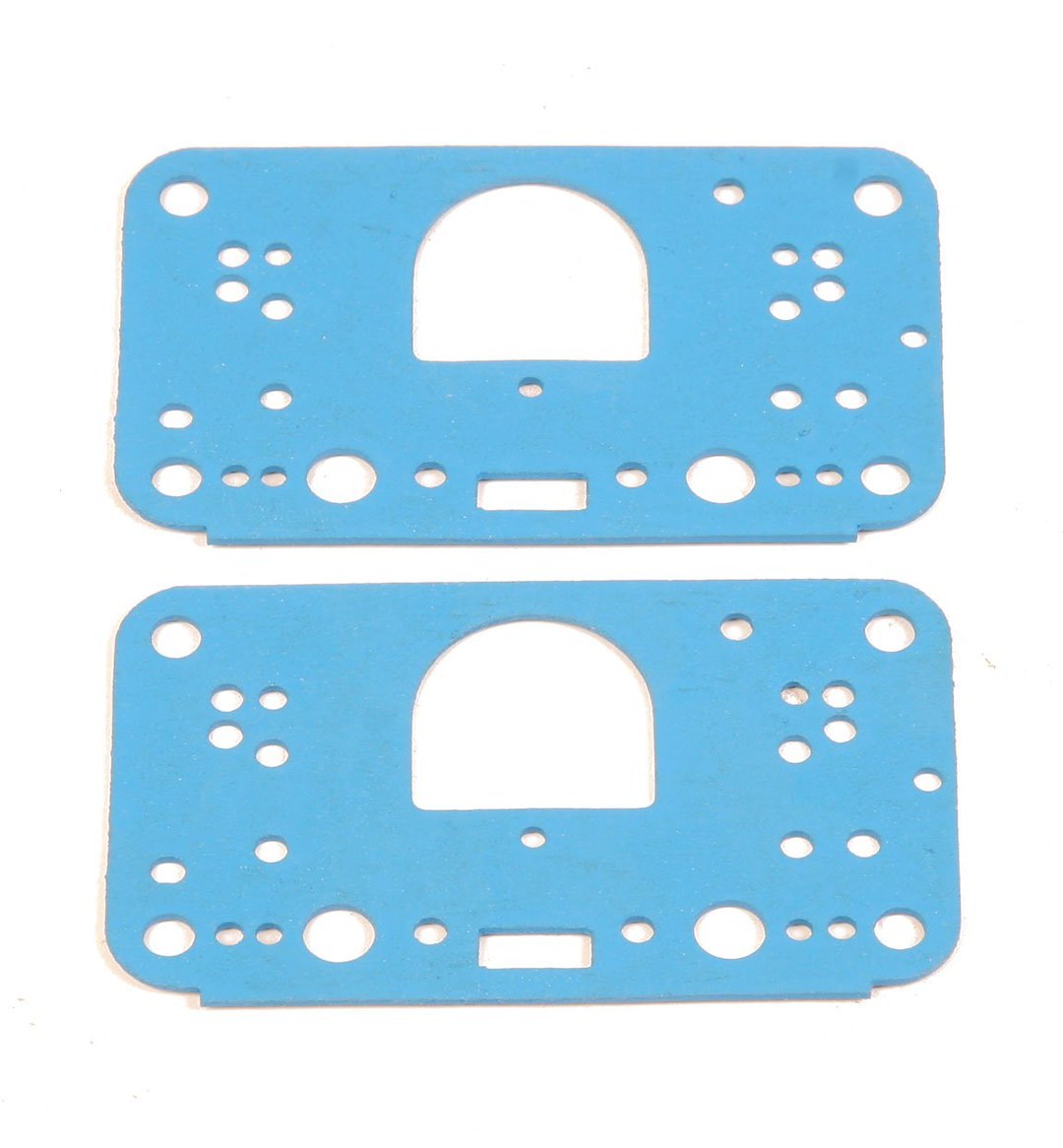 Holley Carburetor Metering Block Gasket, For Use with Holley Model 4500 Carburetor with Intermediate System, Primary and Secondary, Blue – 108-121