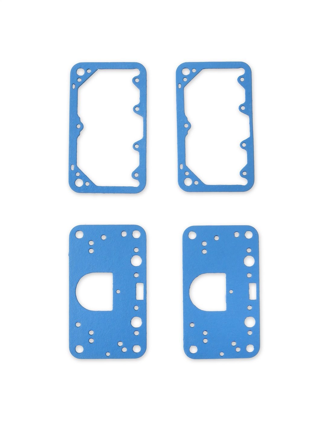 Holley Carburetor Metering Block Gasket, For Use with Holley Model 4150 Carburetors, Primary and Secondary, Blue, Non-Stick, Set of 2 Each – 108-200