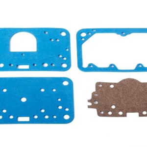 Holley Carburetor Metering Block Gasket, For Use with Holley Model 4160 Carburetor, Primary and Secondary, Blue and Brown, Non-Stick – 108-201
