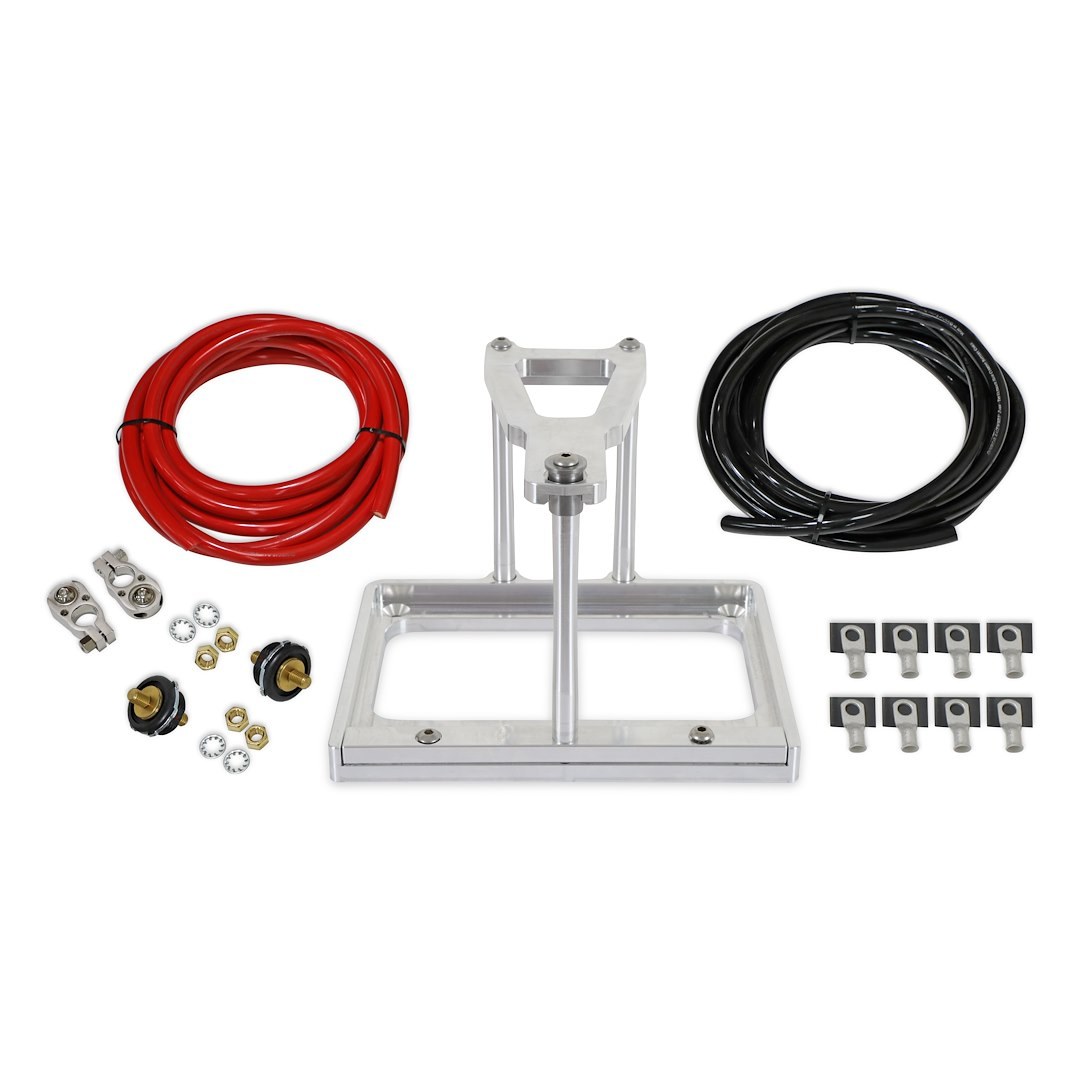Holley Battery Relocation Kit, Detroit Speed, Fits Optima/ Odyssey/ Group 34/78 Series Batteries – 120107DS