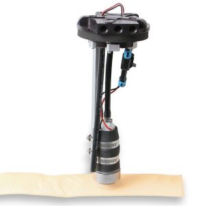 Holley Fuel Pump Electric, Universal, Drop IN Ready for Fuel Tanks from 7-1/2 Inch to 12 Inch Deep, 4.8 Inch Diameter, 525LPH Return – 12-134