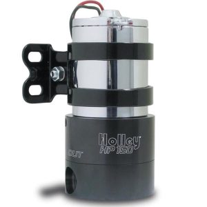 Holley Fuel Pump Electric, 150 Gph Free Flow and 140 Gph at 7 PSI, 16 PSI Maximum Pressure, With Regulator, 3/8 Inch NPT Inlet/Outlet – 12-150