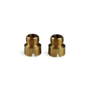 Holley Carburetor Metering Jet, For Use with Holley Carburetor, Gasoline, 0.1285 Inch Hole Size, Brass, Set of 2 – 122-100