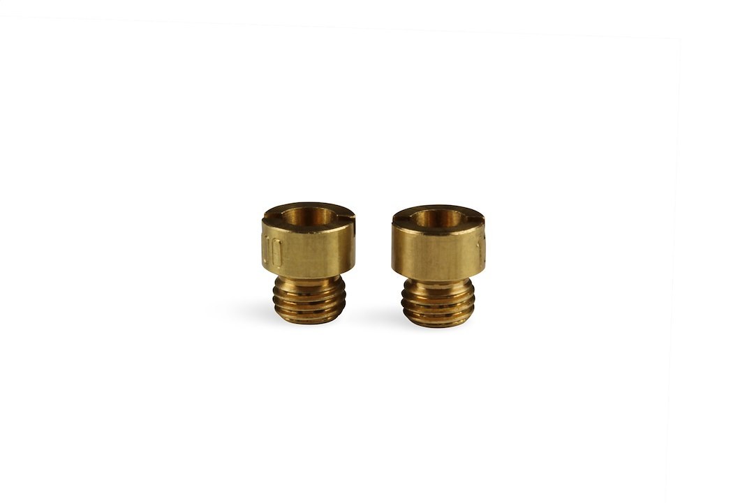 Holley Carburetor Metering Jet, For Use with Holley Carburetor, Gasoline, 0.054 Inch Hole Size, Brass, Set of 2 – 122-55