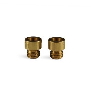 Holley Carburetor Metering Jet, For Use with Holley Carburetor, Gasoline, 0.1165 Inch Hole Size, Brass, Set of 2 – 122-95