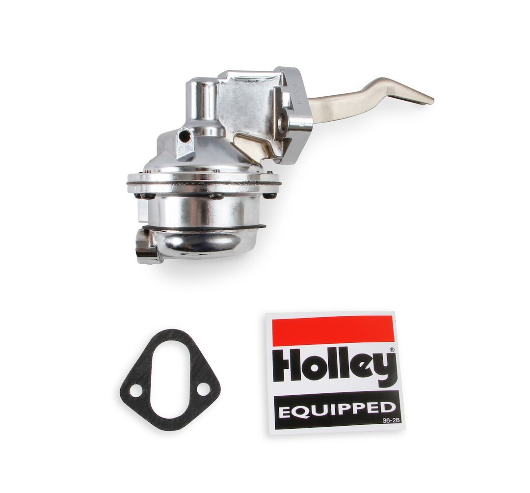 Holley Fuel Pump Mechanical, Ford Fe Big Block 6.4L-7.0L/390-428 Cubic Inch, Block Mounted, Gasoline, 110 Gph, 8 PSI Max Pressure – 12-390-11