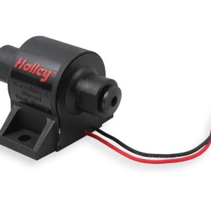Holley Fuel Pump Electric, Mighty Mite, Up to 300 Horsepower, 4 PSI Maximum Pressure, With Filter/ Fittings/ Hardware – 12-426