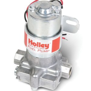 Holley Fuel Pump Electric, 97 Gph Free Flow and 71 Gph at 4 PSI, 7 PSI Maximum Pressure, Without Regulator, 3/8 Inch NPT Inlet/Outlet – 12-801-1