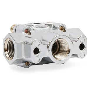 Holley Fuel Pressure Regulator, 4-1/2-9 PSI, 3/8 Inch NPT Inlet/Outlets, Gasoline, Satin Chrome, Aluminum, With Mounting Bracket – 12-803