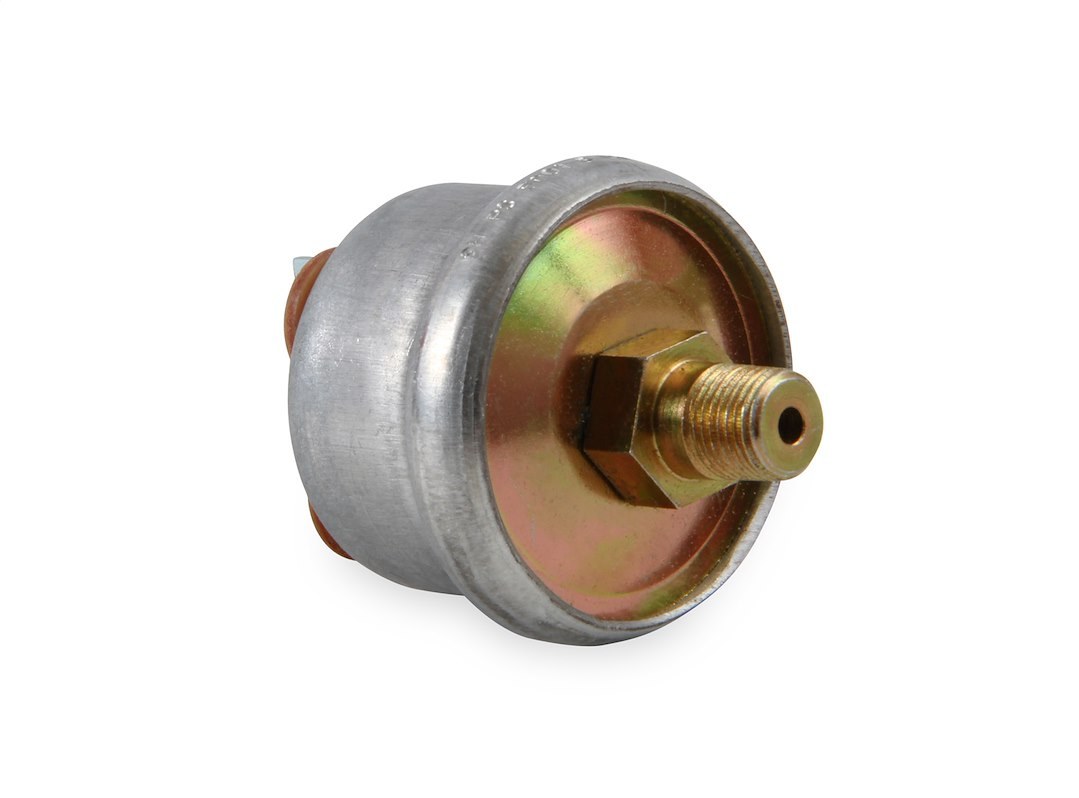 Holley Fuel Pump Oil Pressure Safety Switch, For Use with Holley Electric Fuel Pumps, Normally Open, 5 PSI Shut Off Pressure – 12-810