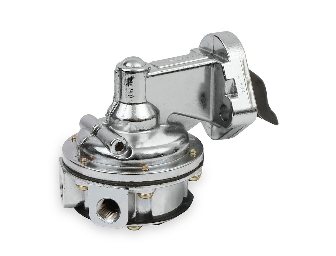 Holley Fuel Pump Mechanical, Chevy Small Block, Block Mounted, Gasoline, 80 Gph, 7.5 PSI Max Pressure – 12-834